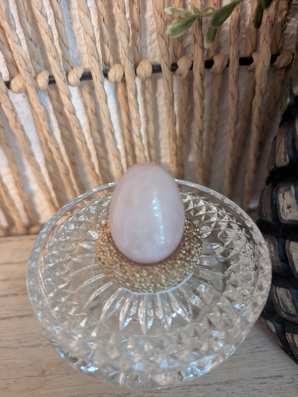 Miniature : Mini oeuf quartz rose