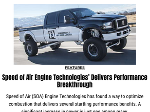Speed of Air Engine Technologies’ Delivers Performance Breakthrough