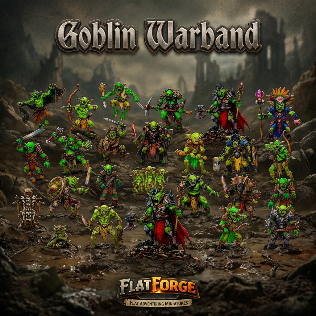 Goblin Warband. Including Bases