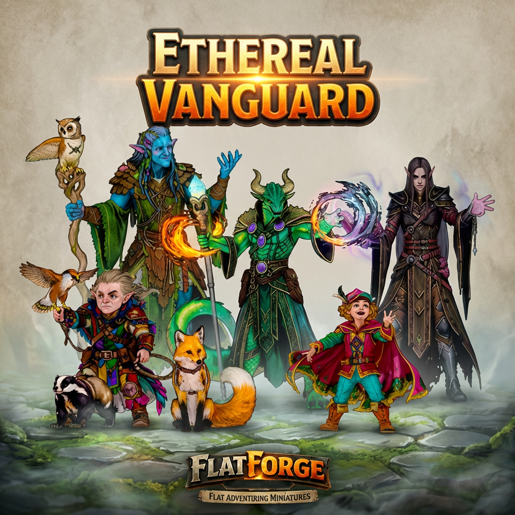 Ethereal Vanguard Adventuring Party. Including Bases.