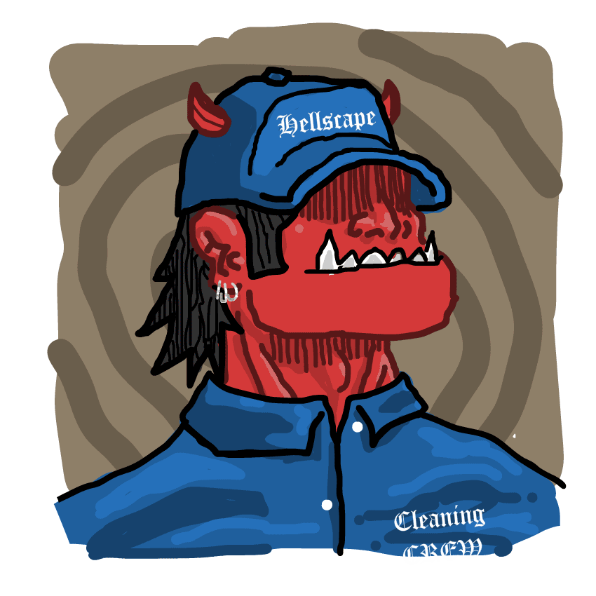 Demon character talking.