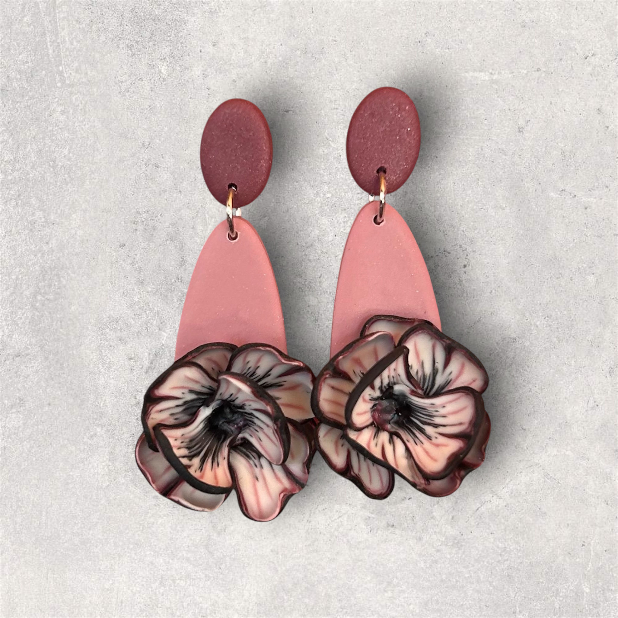 Wine red, purple and florals