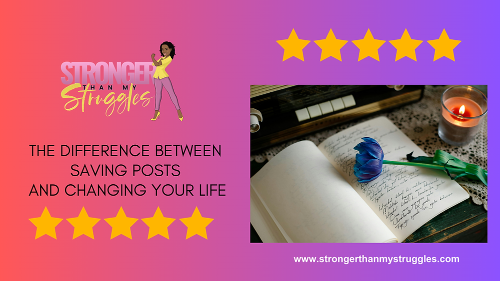 Changing Posts The Difference Between Saving Posts and Changing Your Life | Why Action ...
