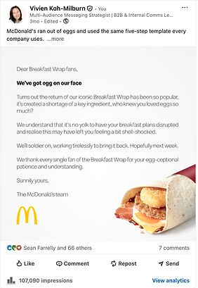 McDonalds Breakdown