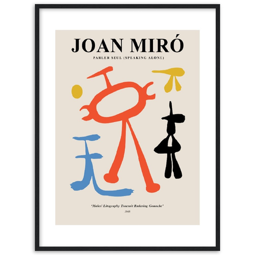 Parler seul/ジョアン ミロ/ポスター Amazon.co.jp: ポスター ジョアン ミロ Parler seul