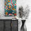 Thumbnail: Colourful Indian Floral Art Fine Art Giclée Printed Canvas