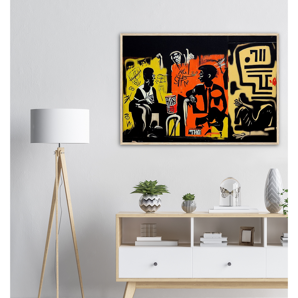 Thumbnail: Modern Messy Room Artwork Premium Matte Paper Wooden Framed Poster