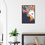 Thumbnail: Vibrant Abstract Hair Women Premium Matte Paper Wooden Framed Poster