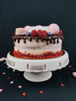 Macaron díszítésű torta