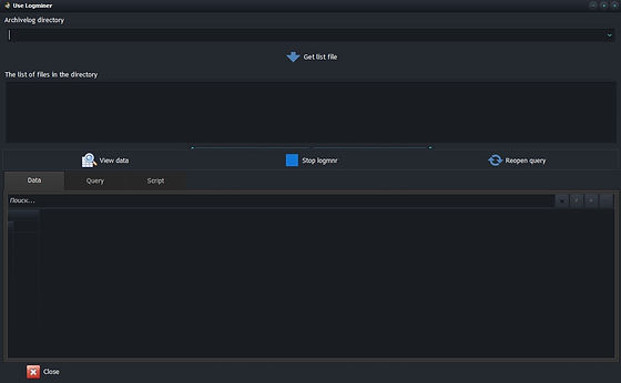 Logminer User Interface Cerebrosql Logminer User Interface Cerebrosql
