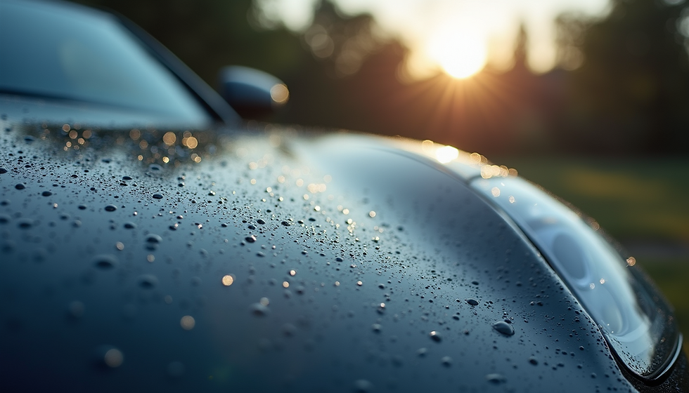 Ceramic coated vehicle