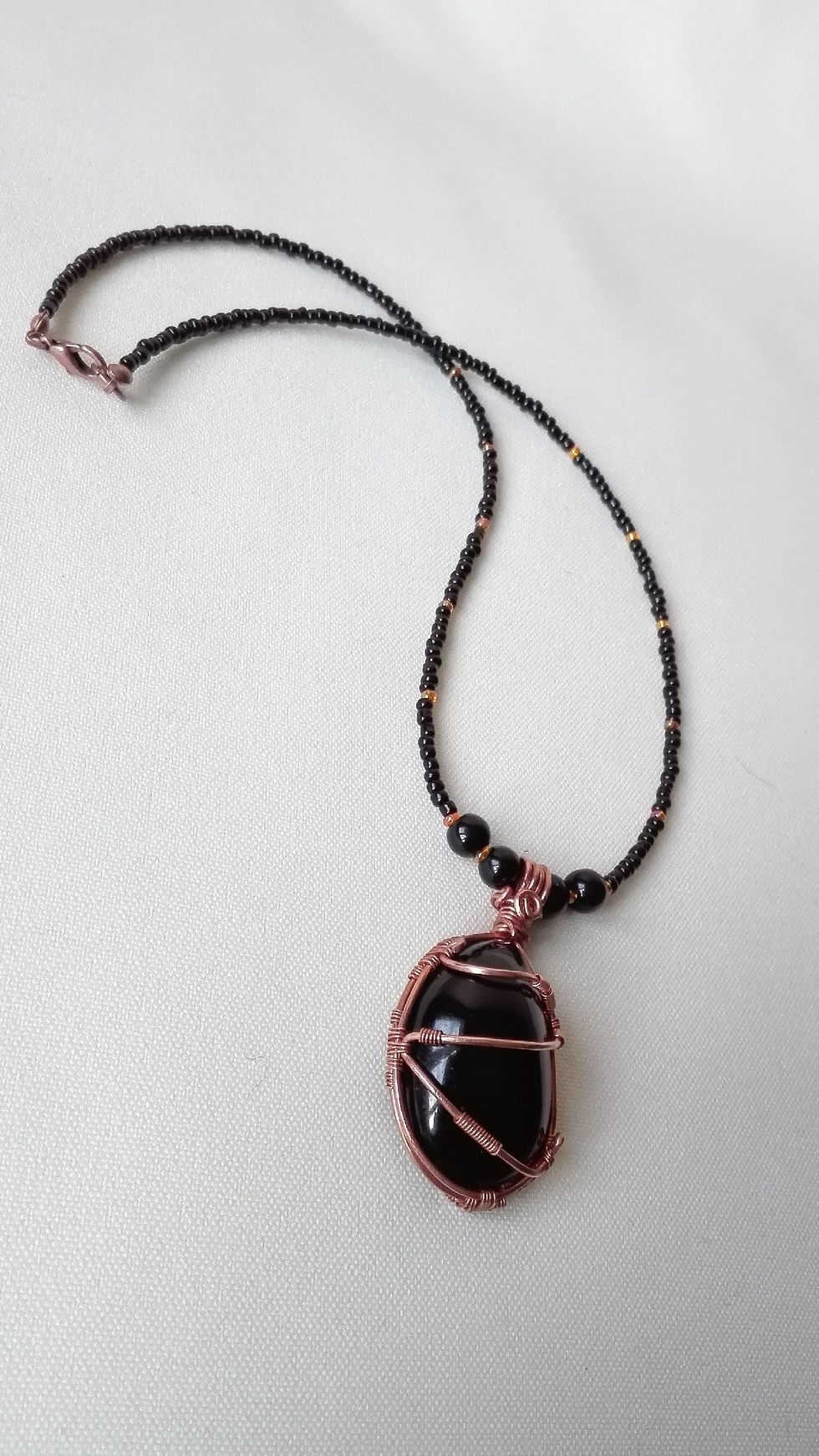 Miniature : Pendentif obsibienne noire