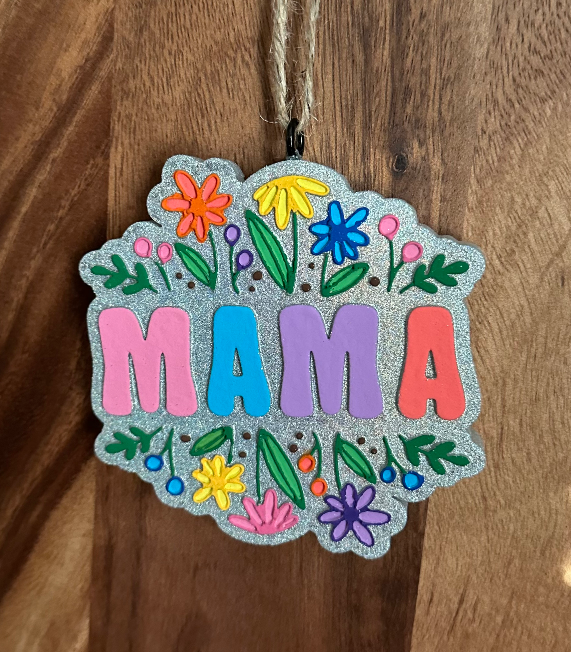 Mama with Flowers Growing
