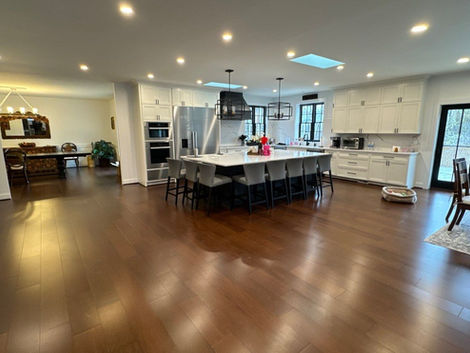 View of kitchen from family room