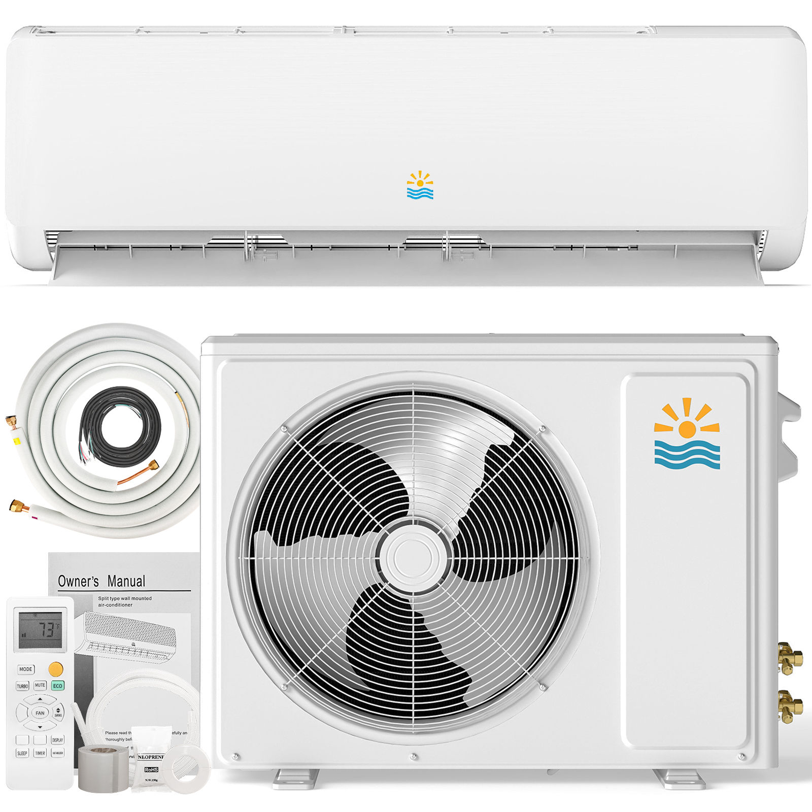 Exnos Mini Split Ac/Heating System 12000 BTU #ECA-0101