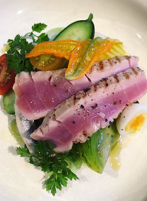 Tuna tataki chef Lucy Liddle