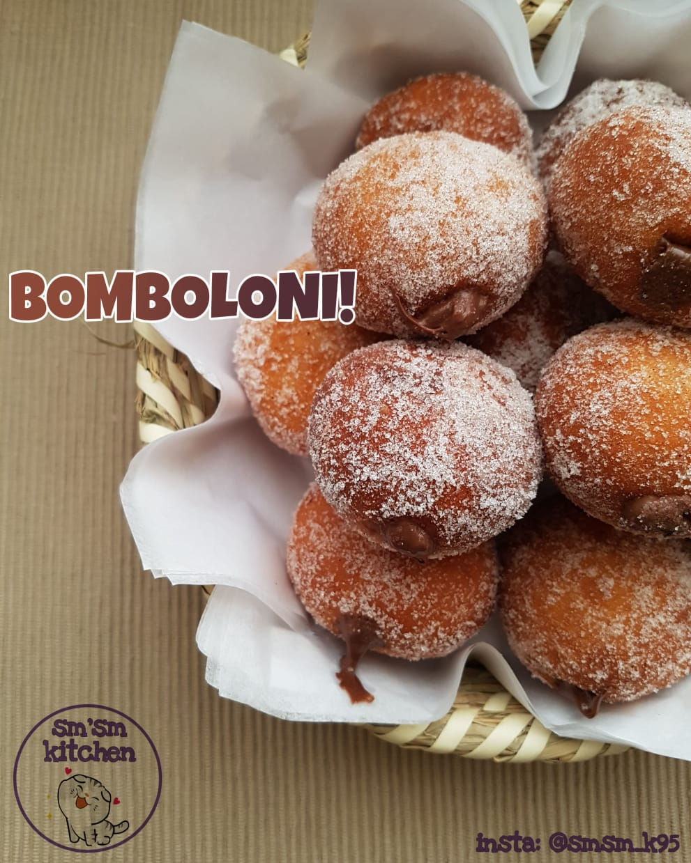 بومبلوني دونات إيطالية بحشوة النوتيلا12 حبة