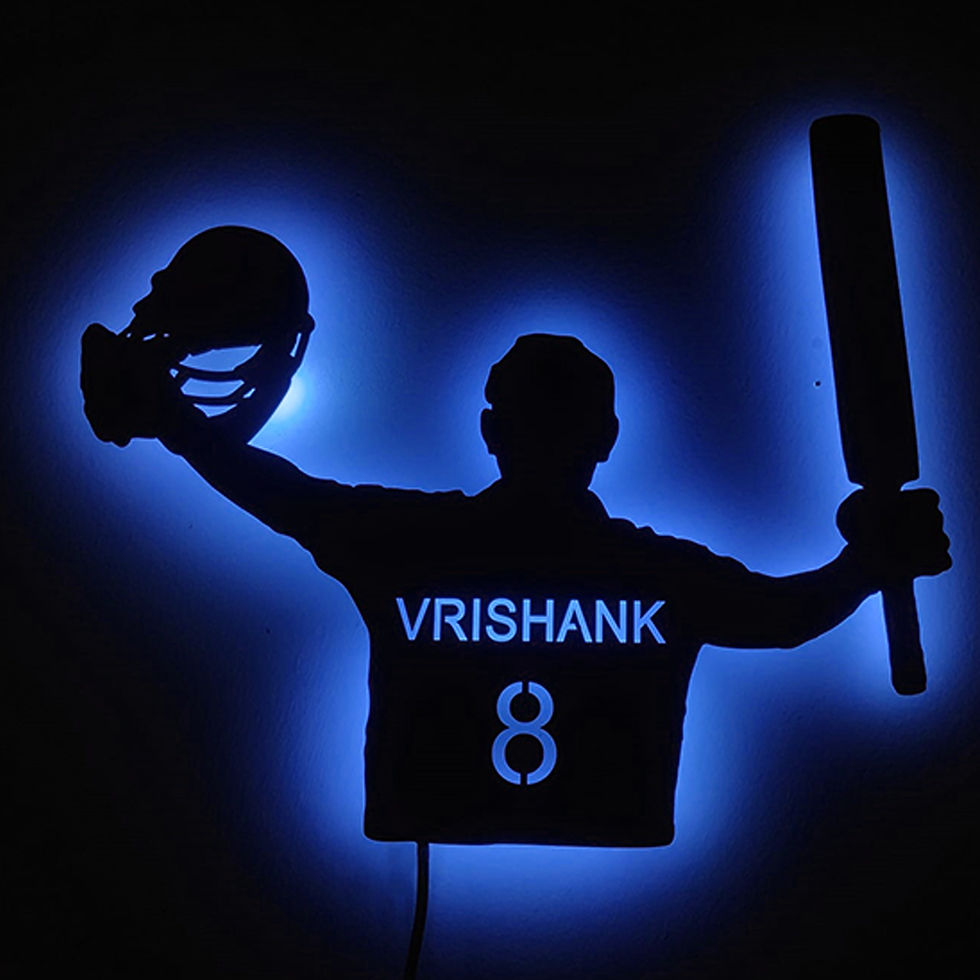 Thumbnail: Cricketer wall light