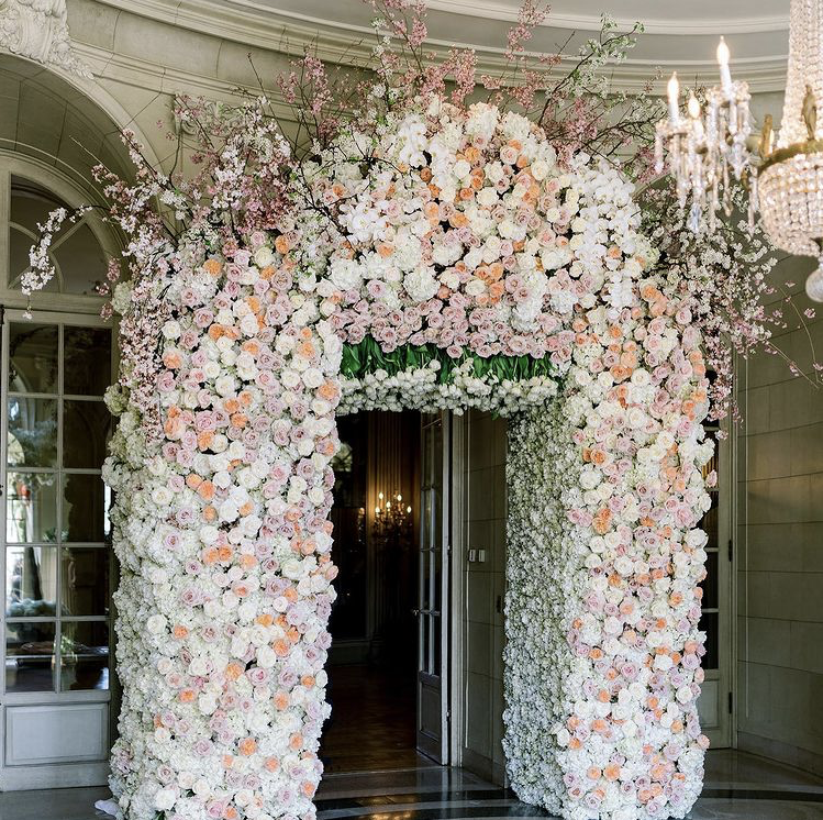 Flower doorway display