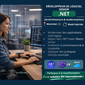Un(e) développeur logiciel senior est recherché(e) !
