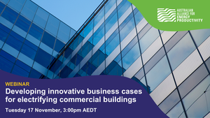 WEBINAR | 17 November: Developing innovative business cases for electrifying commercial buildings