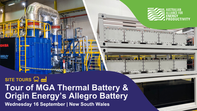 SITE TOURS | 16 SEPTEMBER: MGA Thermal + Origin Energy
