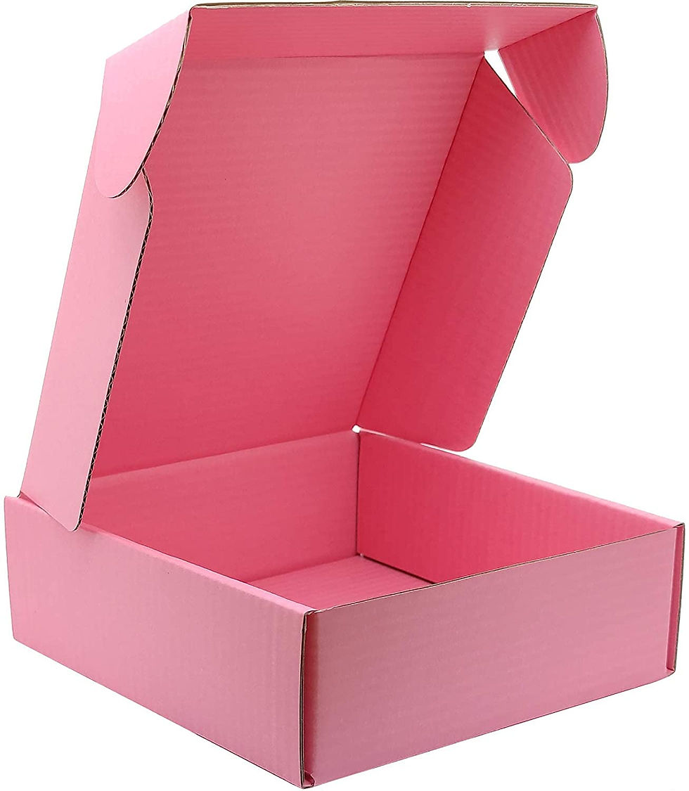 Thumbnail: Pack of 25 - Light pink Shipping Boxes for Small Business  - 6x6x2 inches