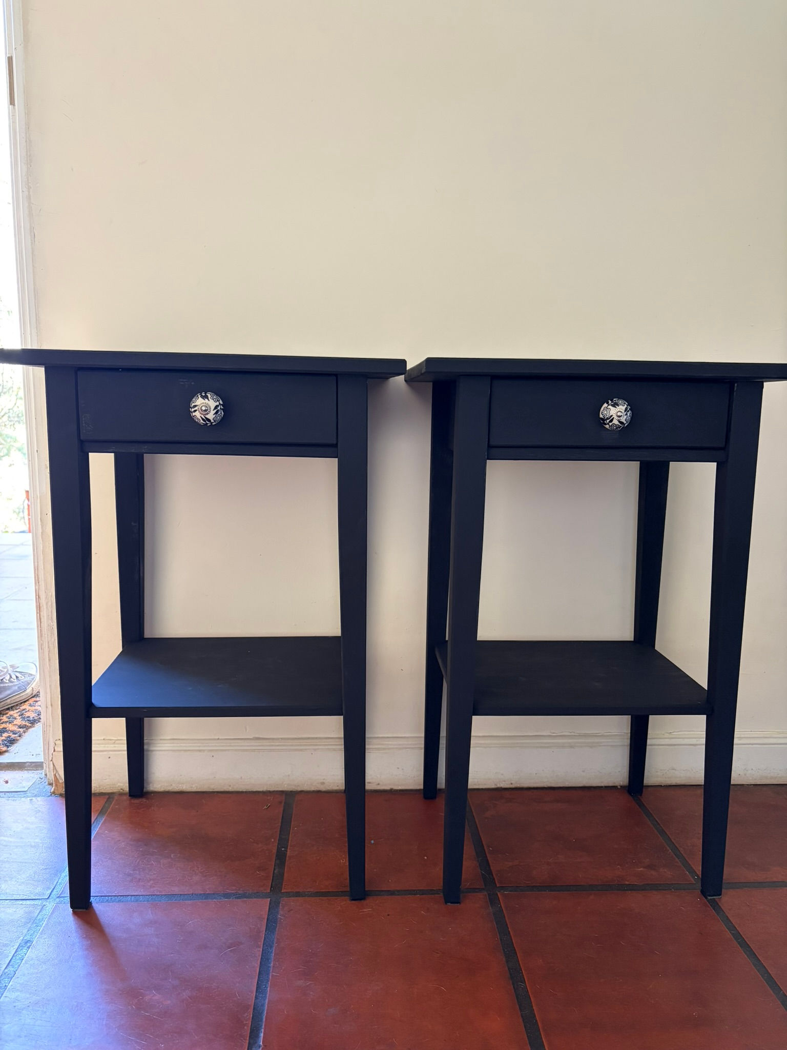 Set de tables de chevet noires