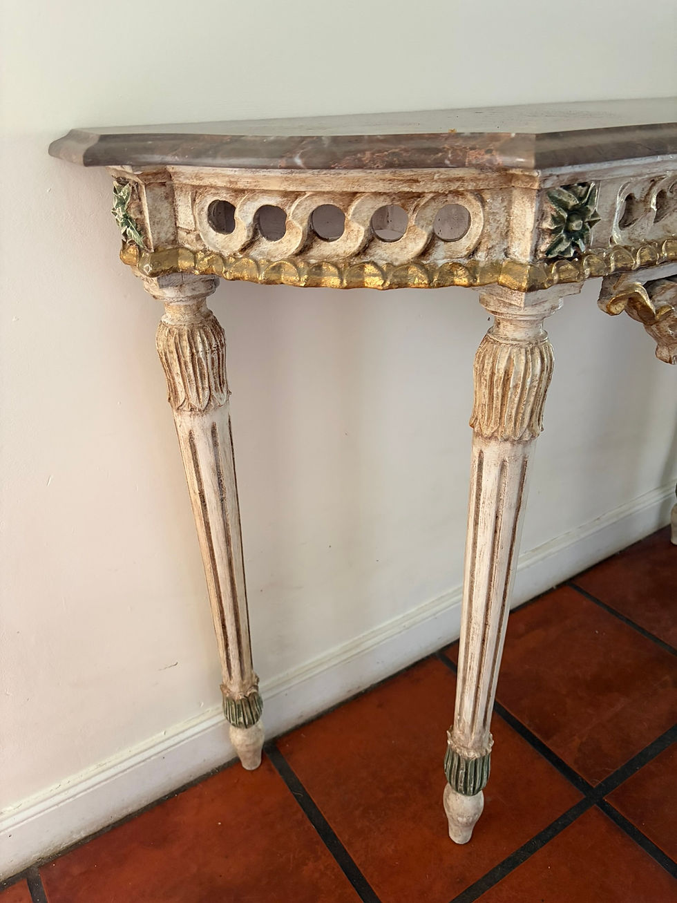 Miniature : Console Marbre Marron