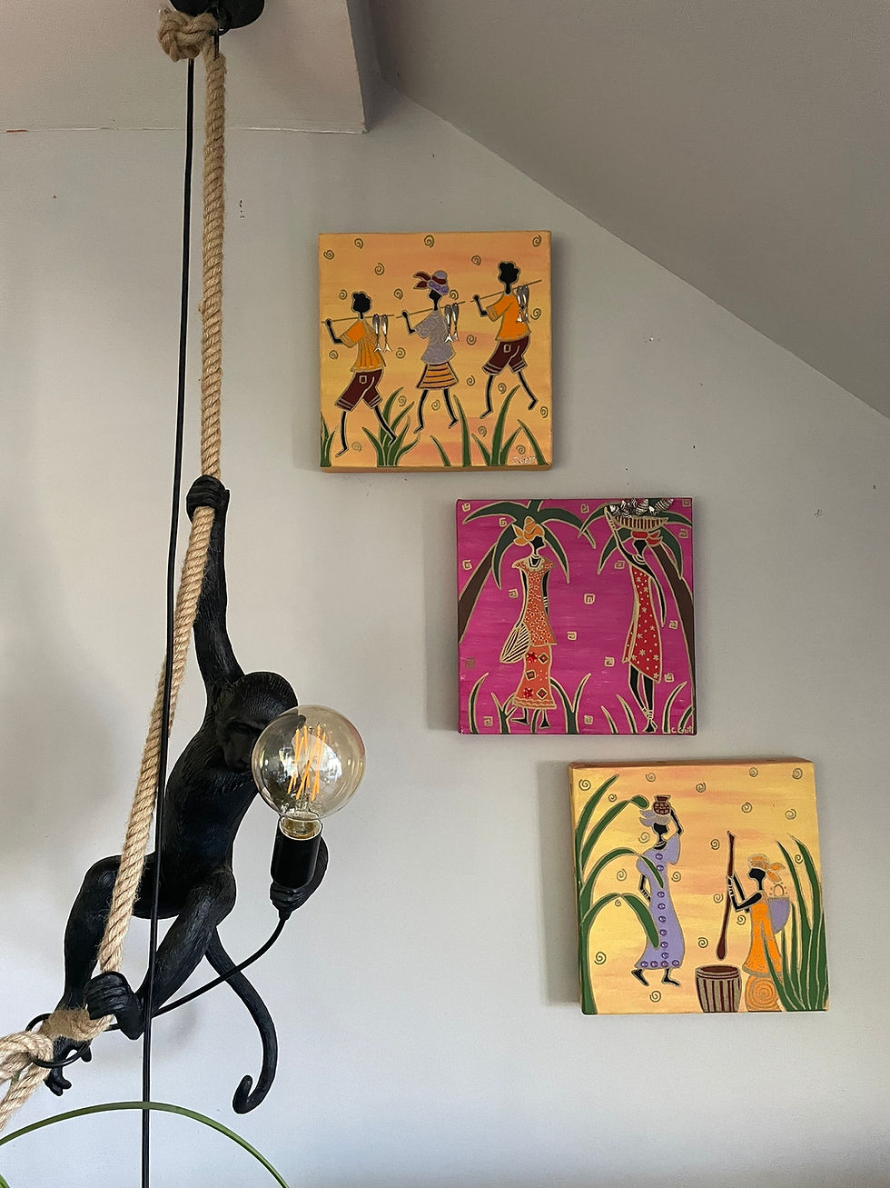 Thumbnail: Tableau Triptyque Africa