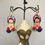 Miniatura: Boucles d'oreille Frida Pompons Rouge et Vert