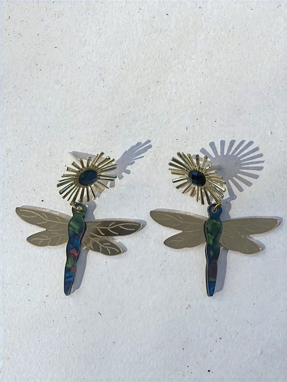 Miniatura: Boucles d'oreille Libellule et Etoile
