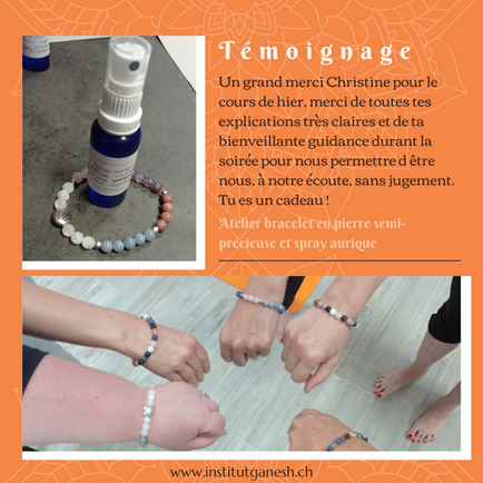 Un grand merci Christine pour le cours de hier, merci de toutes tes explications très clai