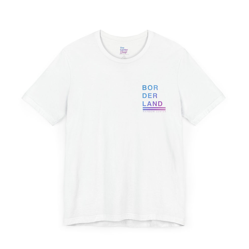 Thumbnail: Borderland Rainbow Center Little Logo Tee (Unisex)