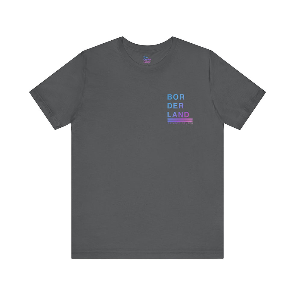 Thumbnail: Borderland Rainbow Center Little Logo Tee (Unisex)