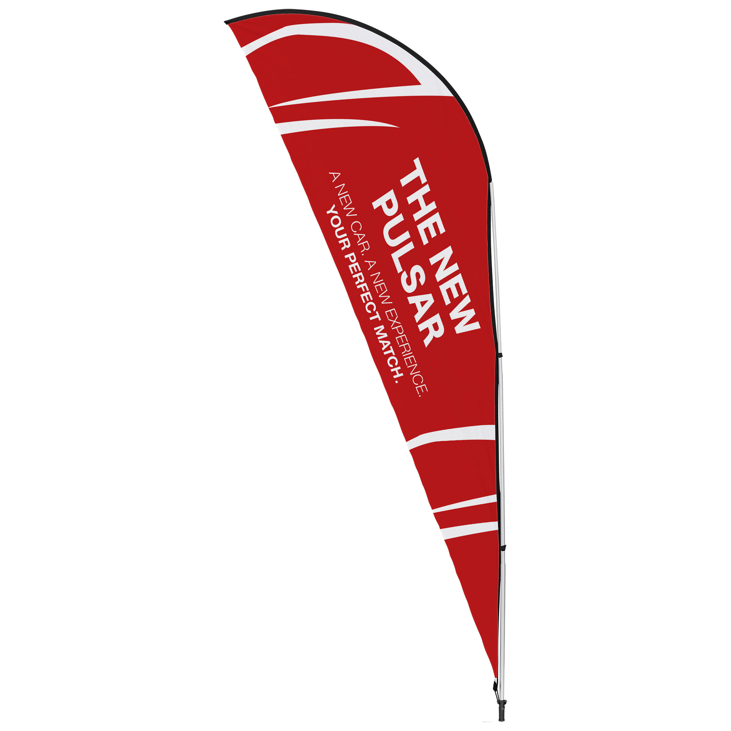 Sharkfin Double sided flying Banner 2M