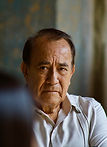 This elderly person could be feeling isolated or lonely.
