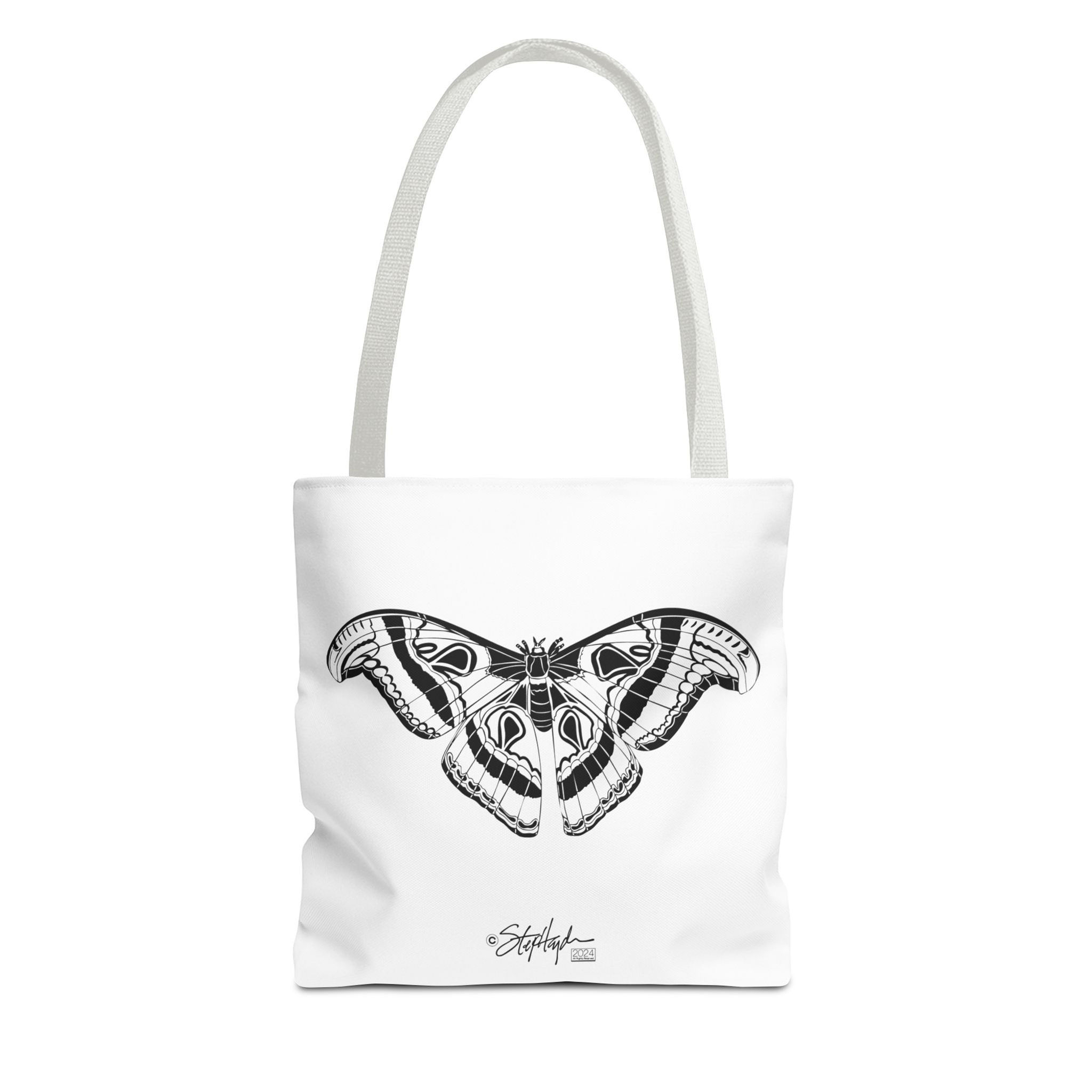 Atlas Moths Tote Bag White Mode & Art Mode