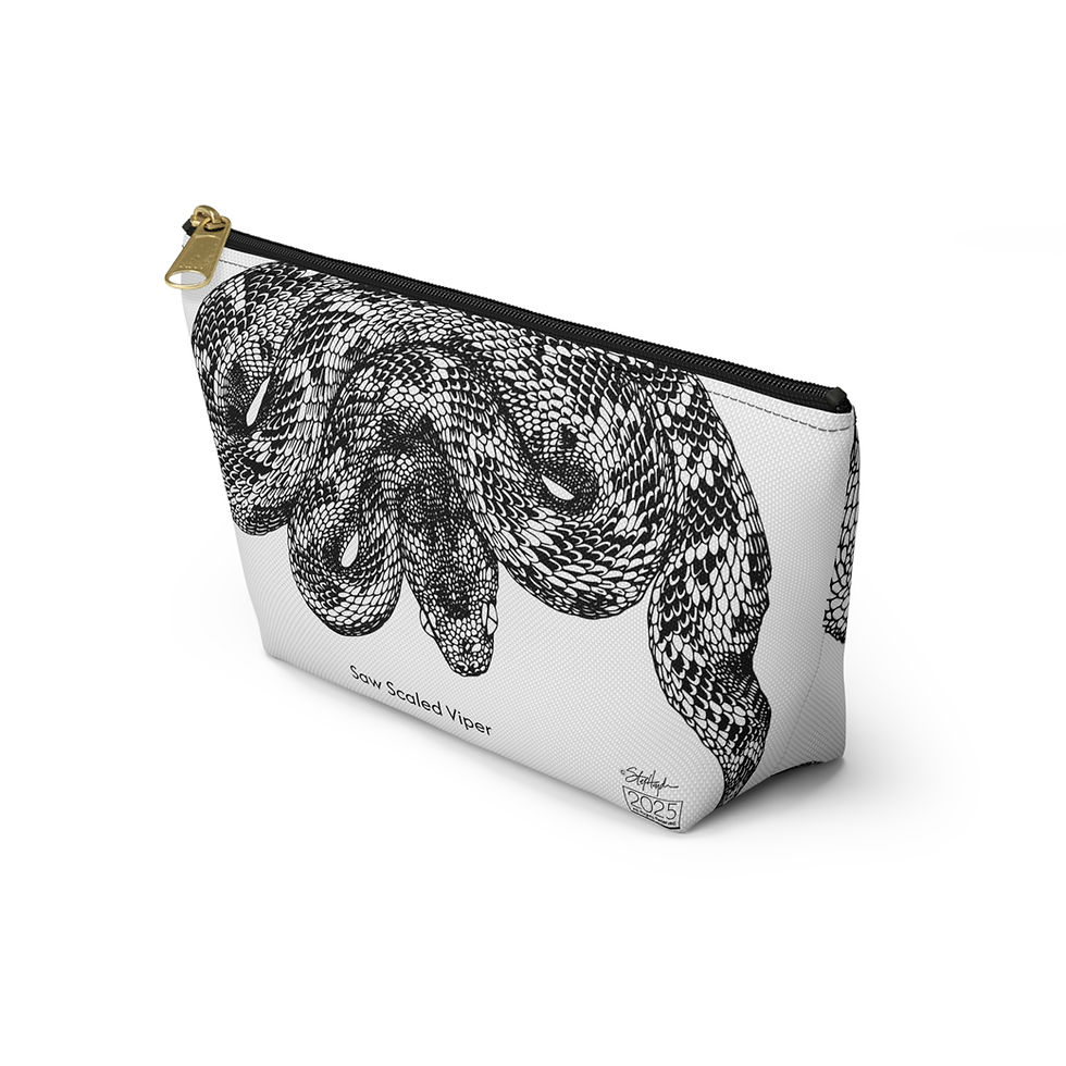 Thumbnail: Saw Scaled Viper Accessory Pouch White Mode & Art Mode