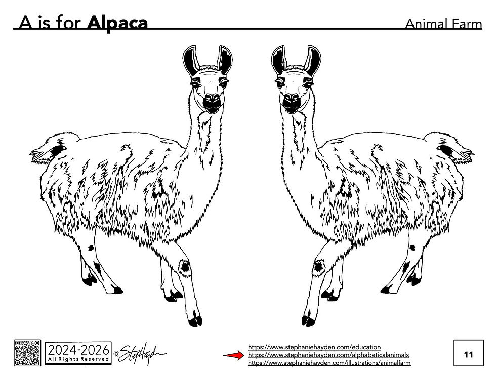 Thumbnail: Hayden's Art Breaks Art Series - Animal Farm 100+ Coloring Digital Download