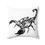 Thumbnail: Scorpion Faux Suede Square Throw Pillow White Mode & Art Mode