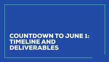 Project Timing Leading up to Intranet Launch