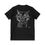 Thumbnail: Bobcat Cat Lady Portrait X-Rays Unisex Jersey V-Neck T-Shirt Dark Mode 