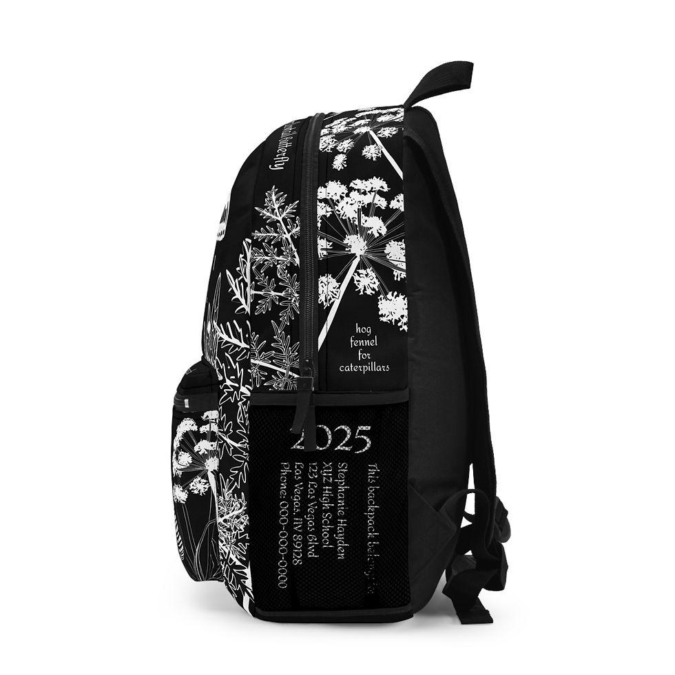 Thumbnail: Metamorphosis 60-Day Lifecycle Swallowtail Butterfly Backpack Dark Mode