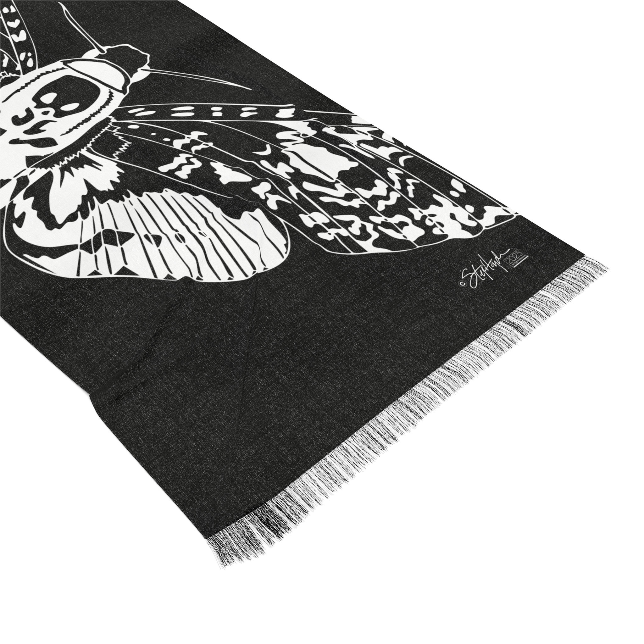 Death's-Head Moth Light Scarf Dark Mode