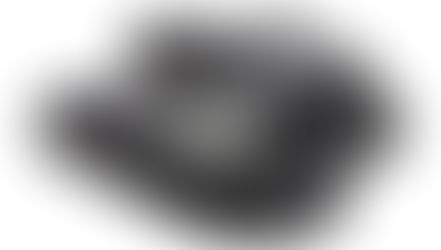 White Atlas moth illustrations on solid black shoes