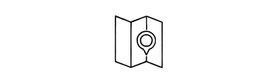 A three page plan icon with a GPS locator icon on the third portion of the page