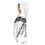 Thumbnail: Murder Hornet Littles Cape Hooded Bath Towel White Mode