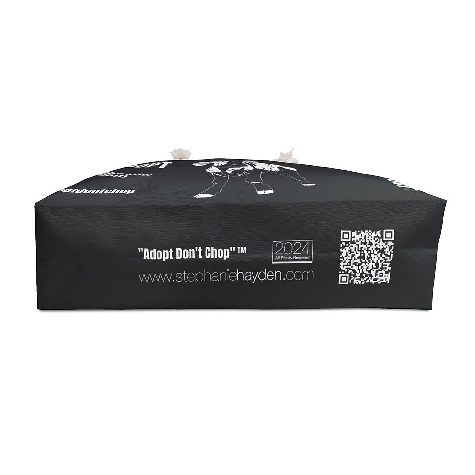 Thumbnail: Adopt Don't Chop a Baby Cow (Calf) Weekender Tote Bag Dark Mode