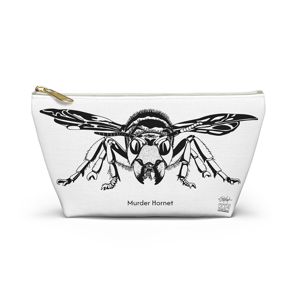 Thumbnail: Murder Hornet Accessory Pouch White Mode & Art Mode